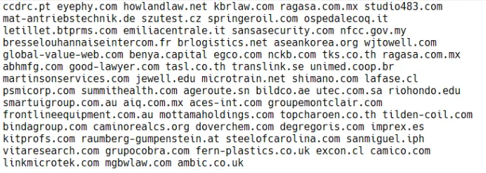 List of companies attacked by LockBit in 15 days (Oct 23-Nov 7, 2023)