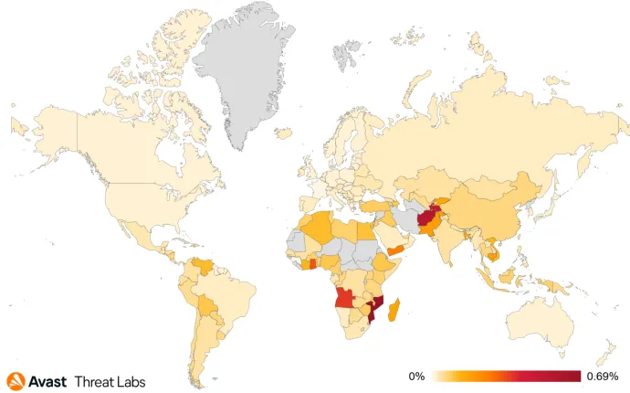 Ransomware risk ratio in our userbase in Q4/2023