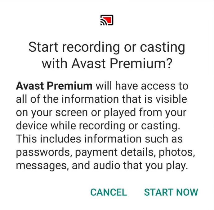 Medusa banker disguised as Avast Premium, requesting permissions to initiate device take over