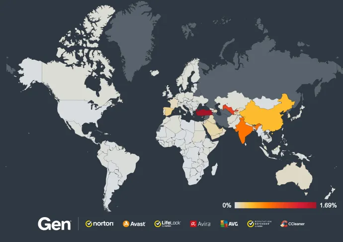 Global risk ratio for mobile bankers in Q2/2024