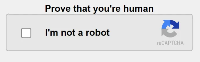 Example of the fake CAPTCHA