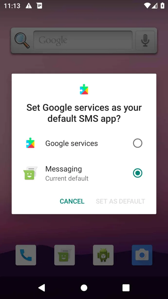 Disguised as Google Services, TrickMo banker requests to be the default SMS app 