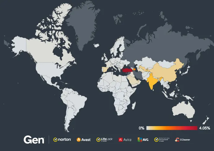 Global risk ratio for mobile bankers in Q3/2024 