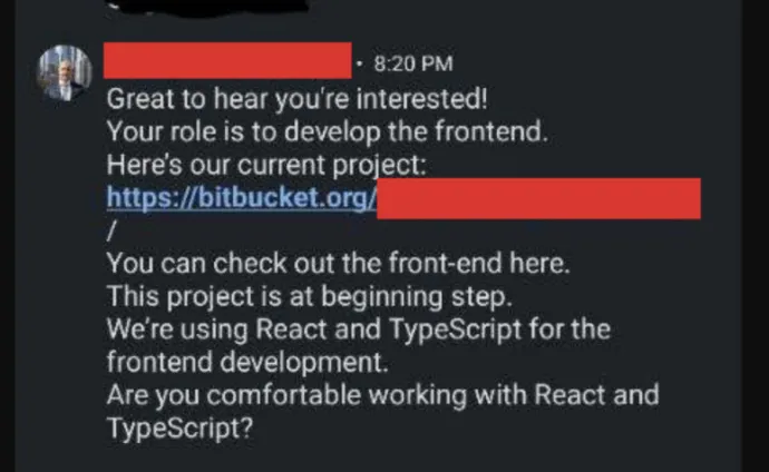 Follow-up Message from Recruiter